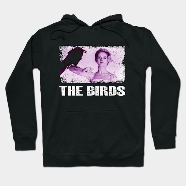 Terror Takes Flight The Birds Iconic Scene Tee Hoodie by Camping Addict